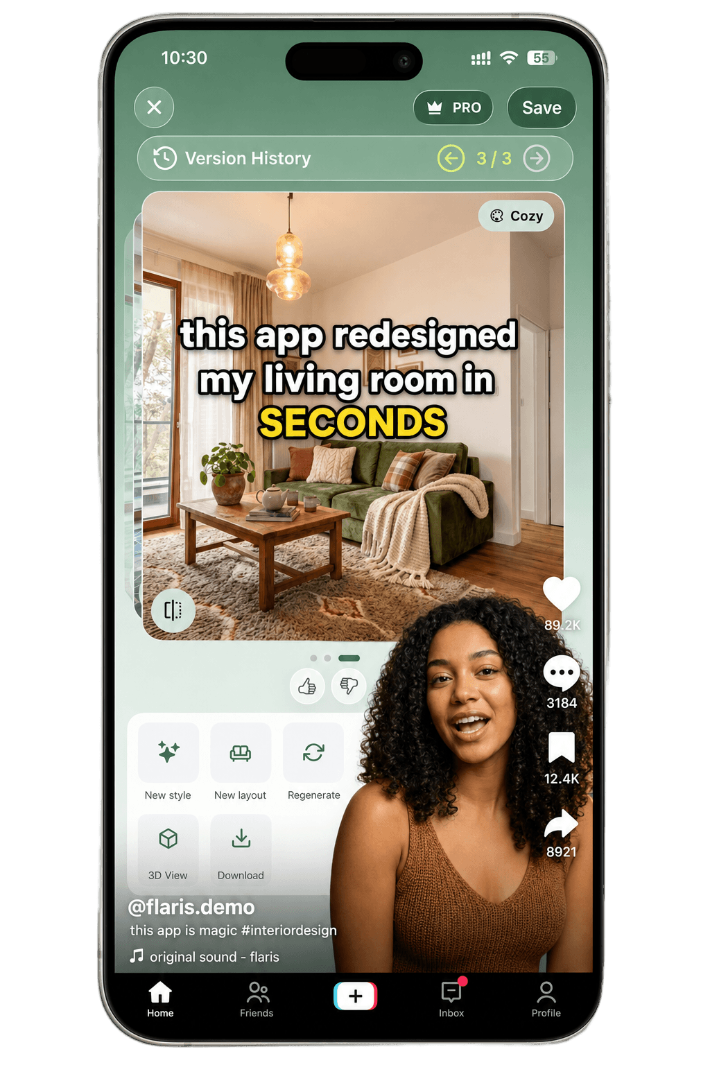 AI-generated viral video posted to social media from Flaris